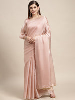 Buy Peach Color Latest Saree Collection Online in India - Joshindia