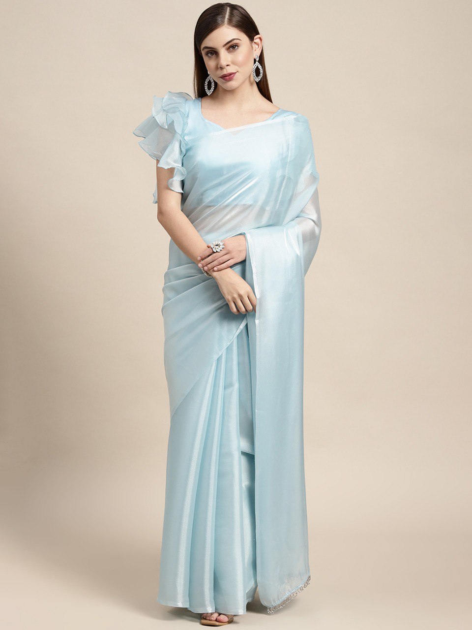 Buy Blue Color Latest Saree Collection Online in India - Joshindia