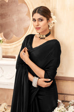 Buy Black Color Latest Saree Collection Online in India - Joshindia