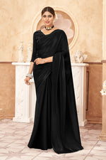 Buy Black Color Latest Saree Collection Online in India - Joshindia