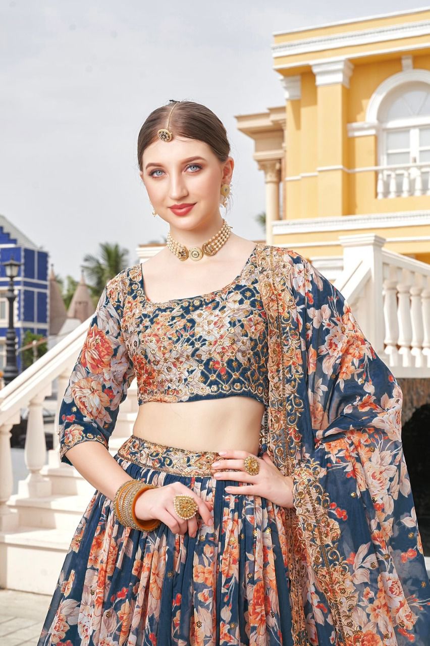 Trending Black Color Lehenga Choli For Wedding - Joshindia