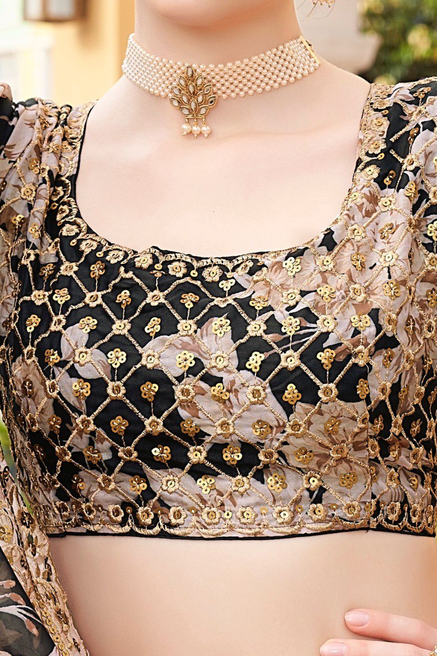 Trending Black Color Lehenga Choli For Wedding - Joshindia