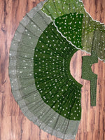 Green Color Lehenga Choli For Wedding Buy now - Joshindia