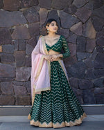 Green Color Lehenga Choli For Navratri Buy now