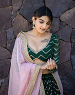 Green Color Lehenga Choli For Navratri Buy now - Joshindia