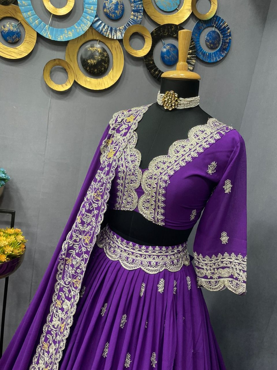 Purple Color lehenga choli for women Buy Online - Joshindia