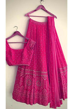 Designer Pink Lehenga Choli For Women - Joshindia