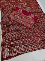 Beautiful Designer Bollywood Saree At Affordable Price - Joshindia