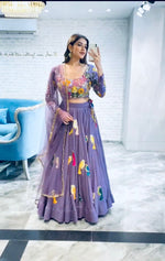 Amazing lilac Party Wear Lehenga Choli At Josh India - Joshindia