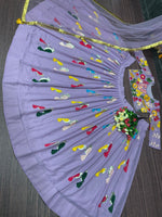 Amazing lilac Party Wear Lehenga Choli At Josh India - Joshindia