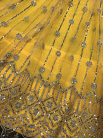 Haldi yellow Lehngha choli with dupatta for Wedding - Joshindia