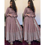 Rose pink color latest salwar suit for wedding, reception and festivals - Joshindia