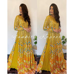 Yellow color trending floor length salwar suit buy now - Joshindia