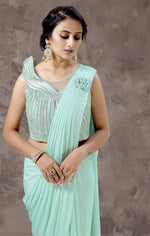 Latest Floral Print Organza saree - Joshindia - Joshindia
