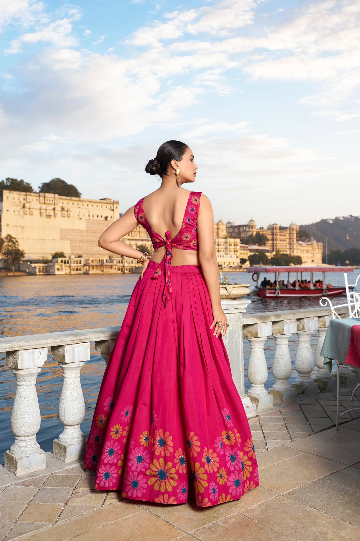 Pink Color Designer Silk lehenga Choli