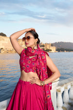 Pink Color Designer Silk lehenga Choli