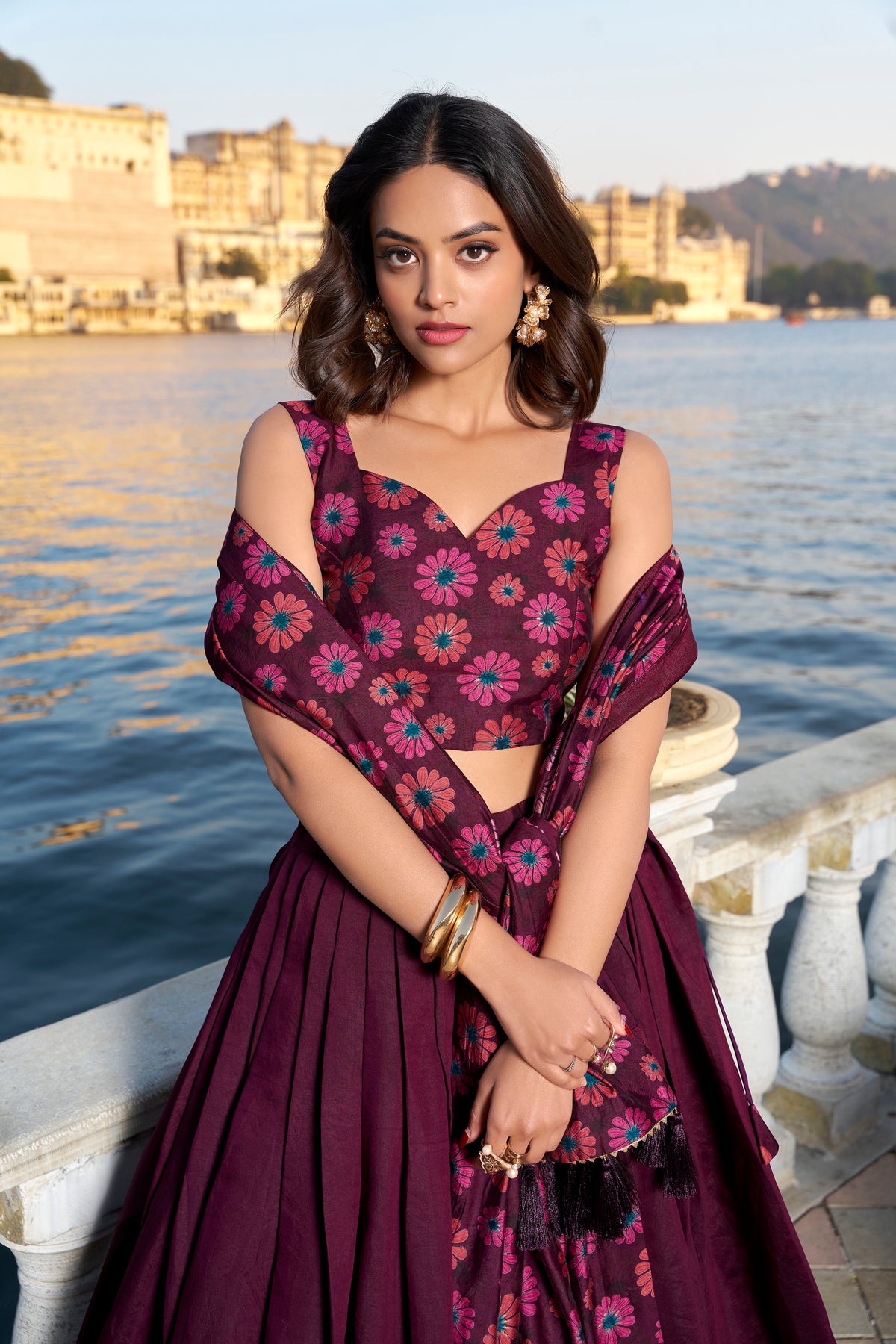 Purple Color Designer Silk lehenga Choli