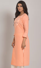 Buy Peach Kurtas Sets online in India - Joshindia