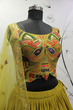 Buy Mustard Lehenga Designs Online at Best Prices - Joshindia