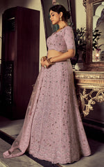 Buy Amazing Designer Mauve Color Lehenga Choli For Elegant Look - Joshindia