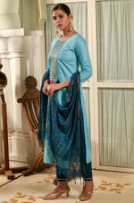 Buy Sky Blue Kurtis Online In India At Best Price - Joshindia