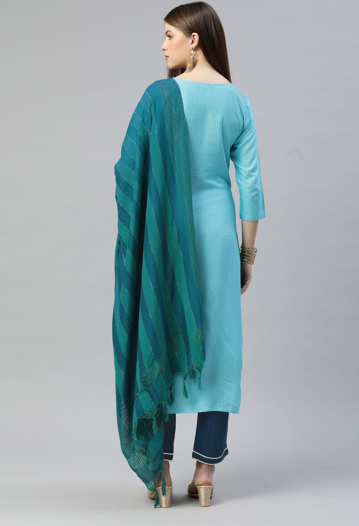 Buy Sky Blue Kurtis Online In India At Best Price - Joshindia
