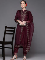 Buy Wine Kurtis Kurta Sets online in India - Joshindia