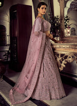 Buy Amazing Designer Mauve Color Lehenga Choli For Elegant Look - Joshindia