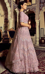 Buy Latest Indian Designer Pink Lehenga Cholis Online - Joshindia