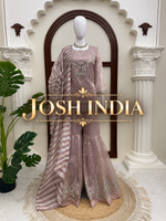Salsa Silk Top Sharara Dupatta Set Thread Sequence Work Fully Stitched Women
