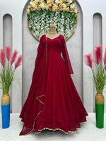 Buy Red Party Wear Gown online in India - Joshindia