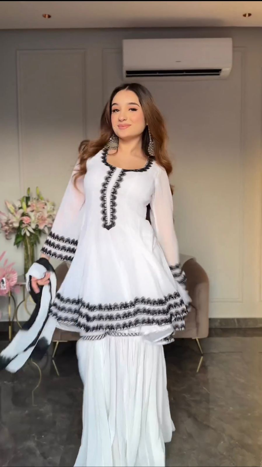 Buy Trendy White Sharara Online in India - Joshindia
