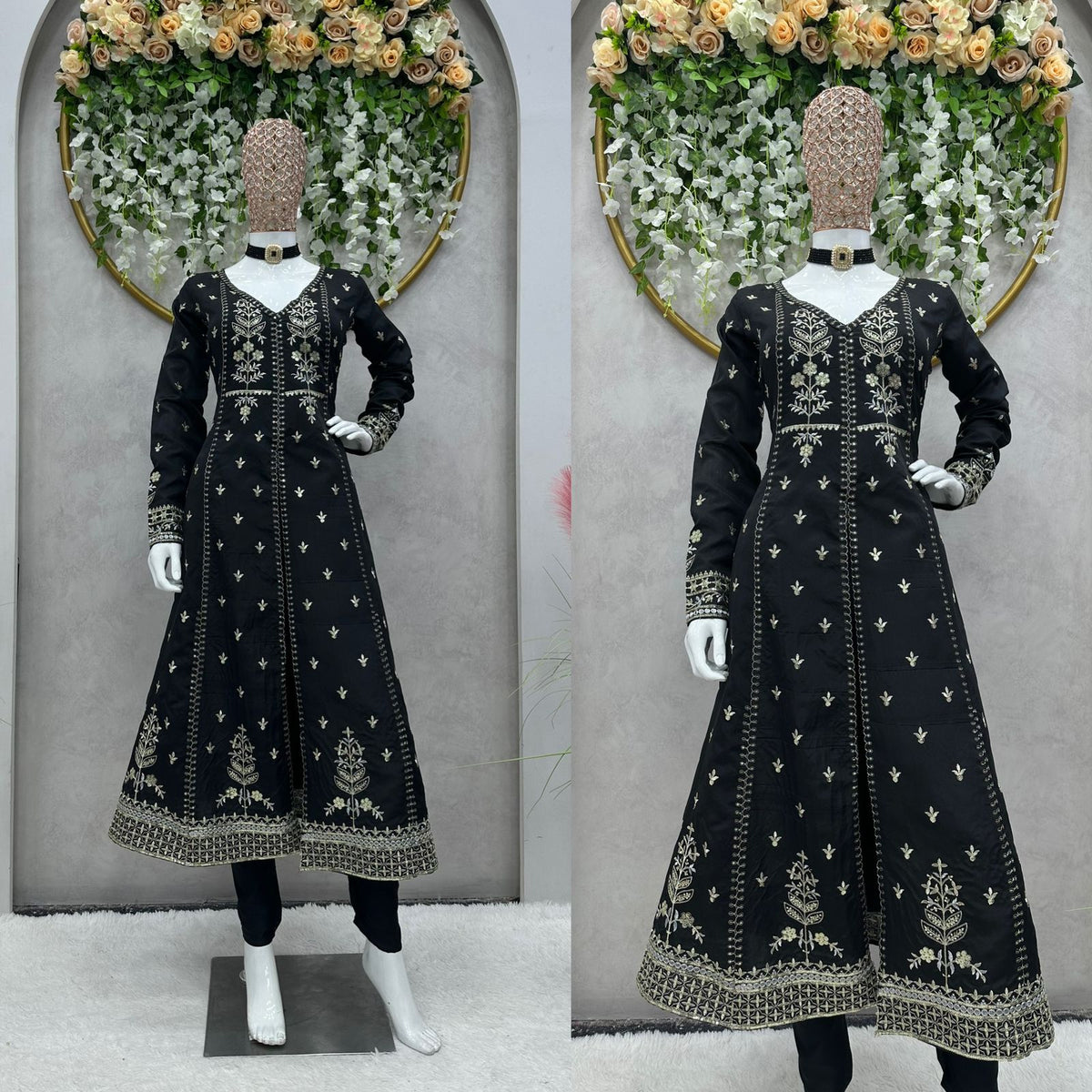 Dark green designer lehenga - JOSHINDIA - Joshindia