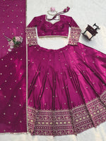 Purple Designer Lehenga for Women Thread & Sequence Work Bridal Wear