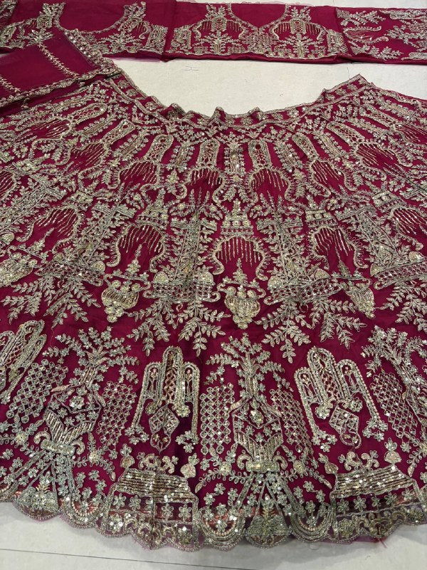 Premium Butterfly Net Embroidered Lehenga Choli with Sequins Work for Women