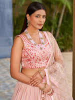 baby Pink Color Embroidered Designer Lehenga Choli