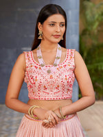 baby Pink Color Embroidered Designer Lehenga Choli