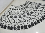 Black And White Floral Lehenga Set - Joshindia