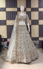 Premium Satin Silk with Sequins Designer Embroidery Party Wear Lehenga Choli