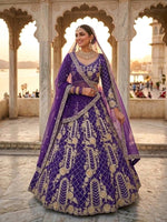 Premium Soft Net Lehenga Choli with Sequins Coding Work