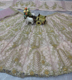 Premium Soft Net Lehenga with Sequins Coding Work
