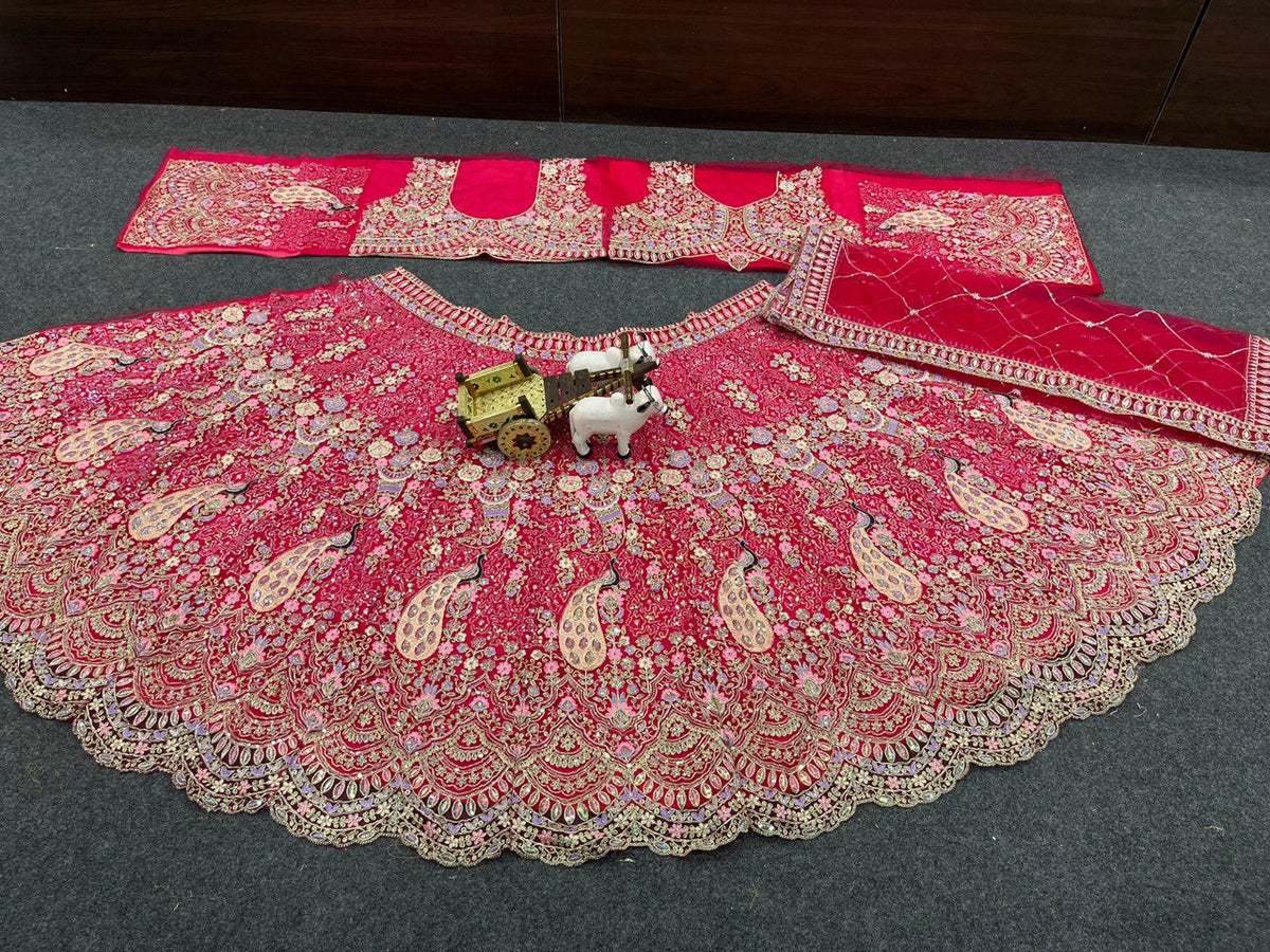 Pink Color Designer Embroidery Lehenga Choli