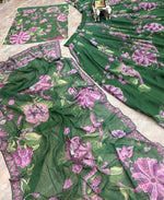 Green Premium Faux Georgette Lehenga Choli
