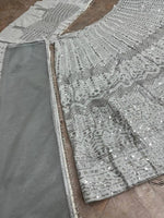 Gray Premium Faux Georgette Lehenga Choli for Women