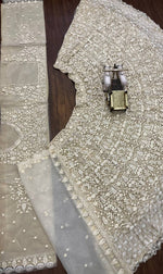 White Color Designer Butterfly Net Lehenga Choli for Women