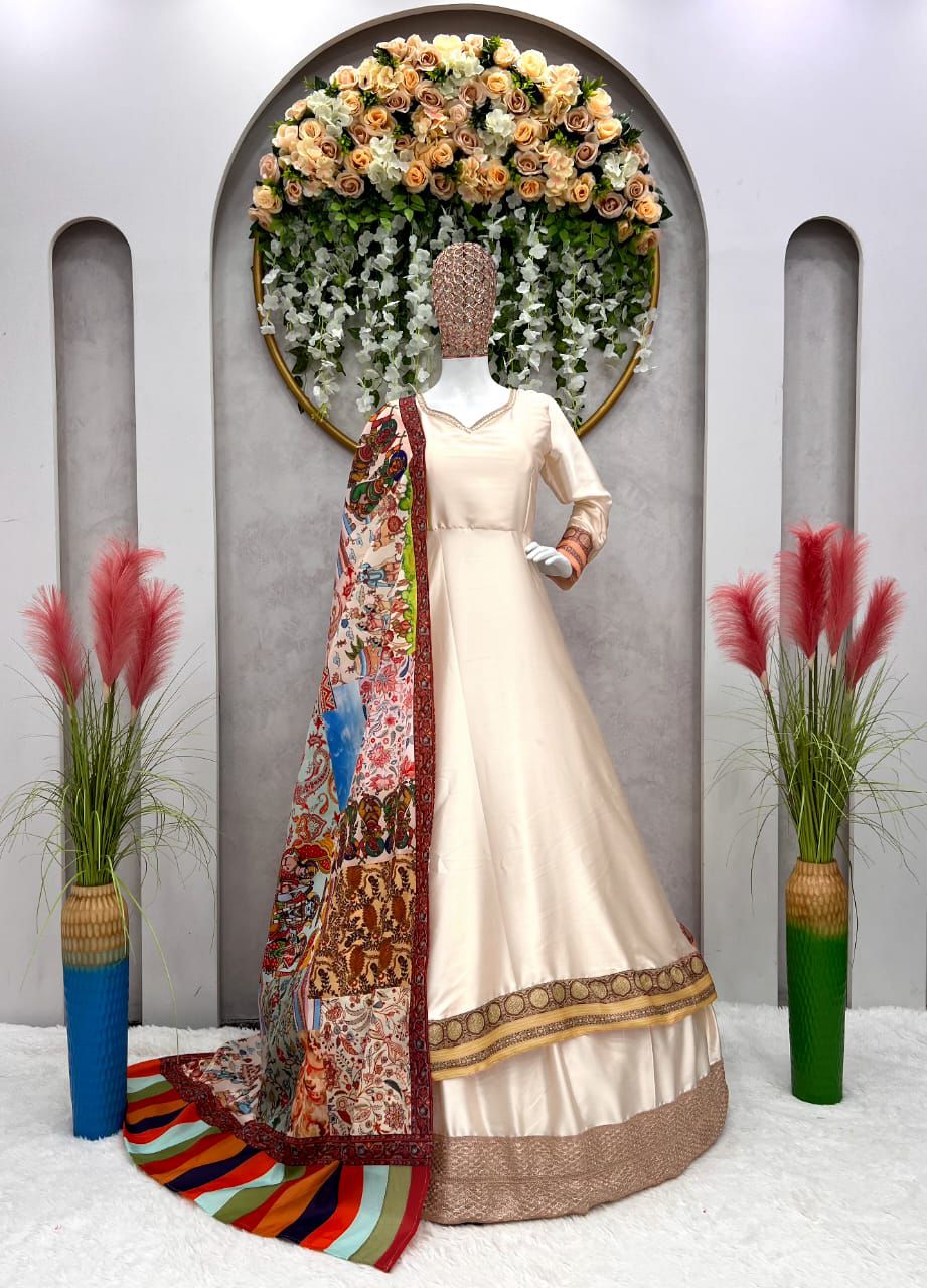 Bollywood Designer Crop Top Lehenga with Dupatta Online - Joshindia