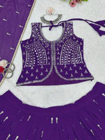 trending purple peplum Lehngha with Dupata - JOSHINDIA - Joshindia