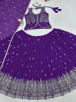 trending purple peplum Lehngha with Dupata - JOSHINDIA - Joshindia