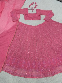 Barbie Lucknowi Lehngha choli with Dupata-JOSHINDIA - Joshindia