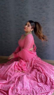 Barbie Lucknowi Lehngha choli with Dupata-JOSHINDIA - Joshindia